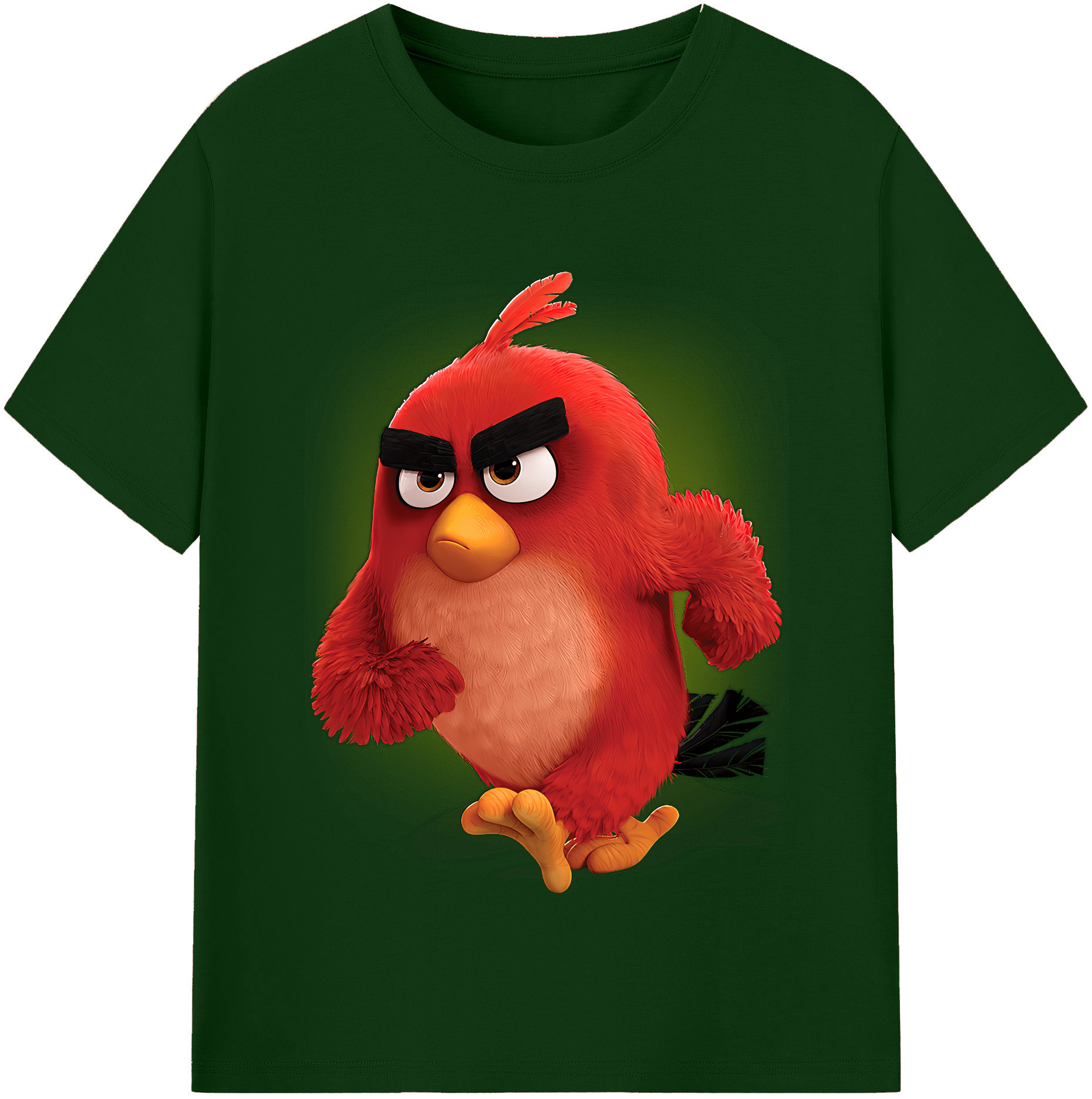 （画像用） Angry Birds アングリーバード 綿100％半袖Tシャツ（フロントプリント）